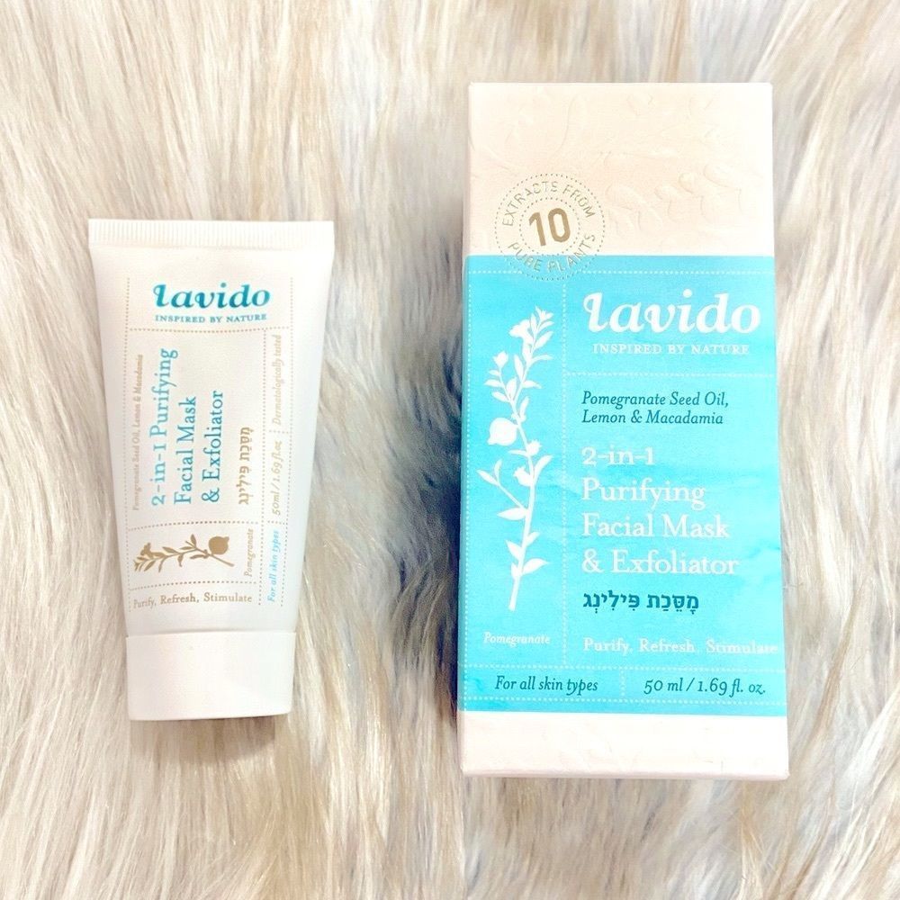 Lavido 2-IN-1 PURIFYING FACIAL MASK AND EXFOLIATOR BNIB and sealed!